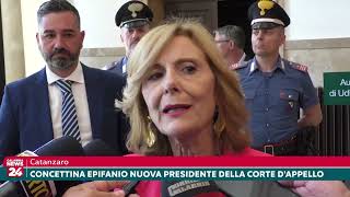 Catanzaro Concettina Epifanio nuova presidente della Corte dAppello [upl. by Lrak]