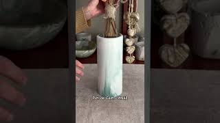 Vaso Cilindro feito com argamassa AC3 branca com cores ✨ diy argamassa façavocêmesmo [upl. by Avruch130]