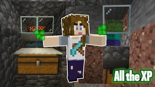 All the XP  Minecraft Bedrock Survival Lets Play Ep 14 [upl. by Aisayt243]