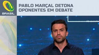 Pablo Marçal detona candidatos à Prefeitura de SP em debate quotPodem vir pra cimaquot [upl. by Dorlisa]