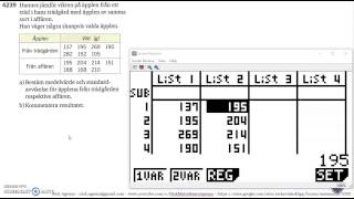 Matematik 5000 Ma 2b Kapitel 4 Statistik Läge och spridningsmått Standardavvikelse 4239 [upl. by Allesiram]