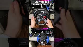 🔊 Thrustmaster t150 vs Logitech g29 thrustmaster logitechg29 shorts [upl. by Akcirehs957]