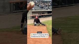 Pitch Tunneling of a Professional Pitcher  Fastball  Slider  Splitter baseball pitching [upl. by Ileyan]