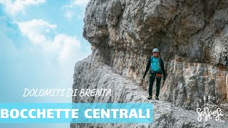 Spettacolari Bocchette centrali via ferrata  DOLOMITI DI BRENTA  Trentino [upl. by Siraved]