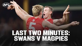 Last Two Minutes Sydney v Collingwood  Round 22 2024  AFL [upl. by Gaskill]