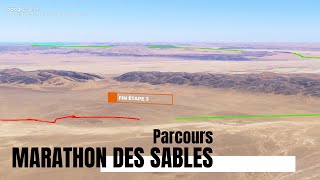 Parcours Marathon des Sables  les étapes [upl. by Otrebron]