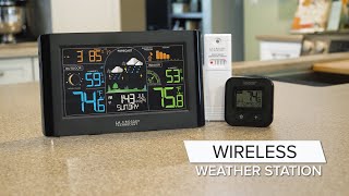 S75617 Wireless Color Weather Station amp Bonus Display [upl. by Stieglitz604]