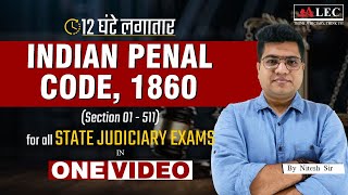 IPC  Indian Penal Code series in One Shot  All State Judiciary Exams  Nitesh sir ALEC Judiciary [upl. by Gassman670]