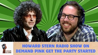 Howard Stern Radio Show On Demand Pink Get The Party Started [upl. by Kerri]