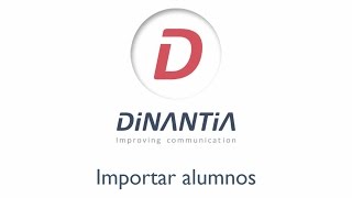 Dinantia Importar alumnos [upl. by Ramso]