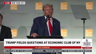 Trumps rambling 355word response on backing child care ultimately backs socialism [upl. by Niwrad]