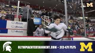 2014 Michigan v Michigan State College Hockey in the D [upl. by Tloc]