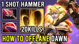 How to Offlane Dawnbreaker Like a Pro with 1 Shot Desolator Hammer Brutal Hit Like a Truck Dota 2 [upl. by Irama]