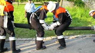 Feuerwehr Leistungsprüfung Bayern  FFW Roggersing  Saugleitung kuppeln [upl. by Bensky]