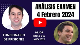 Examen OEP 2023 funcionario prisiones 4 febrero 2024 con respuestas oposición Cuerpo de Ayudantes [upl. by Sholom]