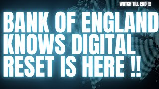 BANK OF ENGLAND KNOWS DIGITAL RESET IS HERE cryptocurrency news worldnews [upl. by Llewsor355]