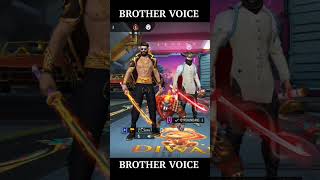 😘BROTHER VOICE OF FREE FIRE 😎  freefirefunny brazilfflive [upl. by Nesyrb81]