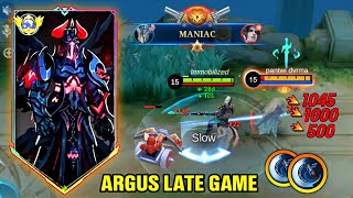 ARGUS IN LATE GAME 😈 NEW DAMAGE HACK BRO  AUTO MANIAC   ARGUS BEST BUILD 2024 [upl. by Eugenio]