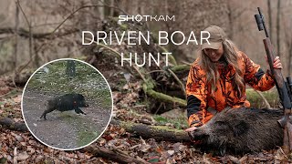 Driven Wild Boar in Europe  ShotKam Gen 3 [upl. by Lesley]