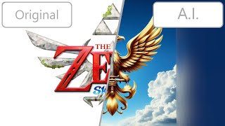 TLoZ Skyward Sword  Harp Ballad of the Goddess but its continued by an AI Suno AI [upl. by Nylikcaj]