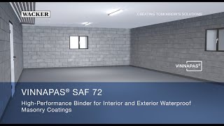 VINNAPAS® SAF 72  HighPerformance Binder for Interior and Exterior Waterproof Masonry Coatings [upl. by Deeanne812]