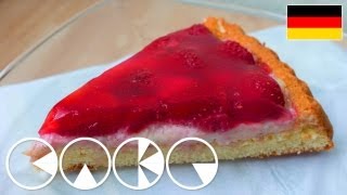 ERDBEERKUCHEN  OBSTKUCHEN plus Rezept [upl. by Aidnyc]