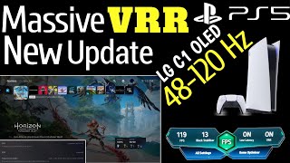 PS5 VRR Update  PS5 VRR Settings  PS5 VRR Test  PS5 VRR LG C1 Oled  PS5 VRR Range 48Hz to 120Hz [upl. by Bernj]