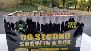 90 SEC SHOW IN THE BOX  500G CAKE  PYRO DEMON FIREWORKS [upl. by Netsirhc163]