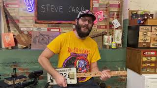 Steve Carr of Curbie amp The Sidewalkers Plays License Plate Cigar Box Guitar [upl. by Zetes181]