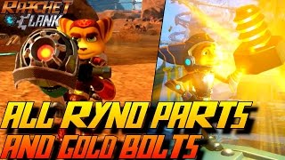 Ratchet amp Clank PS4  All RYNO Holocards amp Gold Bolts Locations [upl. by Katherin22]