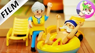 A Playmobil Story IF JULIAN AND HANNAH WERE OLD and lived together at the LUXURY VILLA [upl. by Bower722]