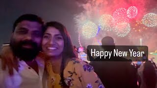 HAPPY NEW YEAR 2024 DUBAI LIVE FIREWORKS SHOW BURJ KHALIFA JBR BEACH GLOBAL VILLAGE MARJAN ISLAND [upl. by Haseena244]