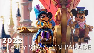 4K NEW Disney Stars on Parade 2022  FULL PARADE  Disneyland Paris [upl. by Nnylyoj]