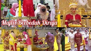 Majlis Berbedak Diraja Brunei Royal Wedding 2023Royal Powdering Ceremony [upl. by Alvy]