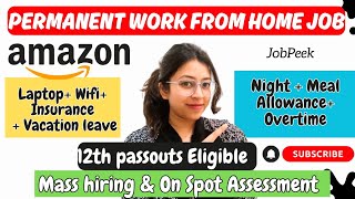 Amazon Work From Home Job Video  Any Graduate Can Apply  Vacancy  Job Opening [upl. by Nhguavahs]