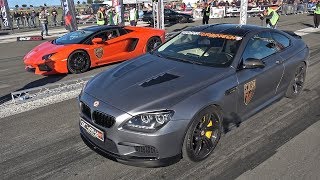 Manhart GTT 900 BMW M6 vs Lamborghini Aventador LP700 [upl. by Ennaeiluj403]