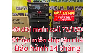 Loa kéo điện 4 tấc đôi coil 76190 công suất lớn karaoke hay chống hú tốt 9tr miễn ship [upl. by Sunday]