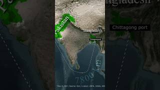 PakistanBangladesh Trade pakistan maps facts youtubeshorts india [upl. by Dabney]