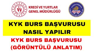 KYK Burs Başvurusu Nasıl Yapılır  KYK Burs Kredi Başvurusu Nasıl Yapılır [upl. by Christen399]