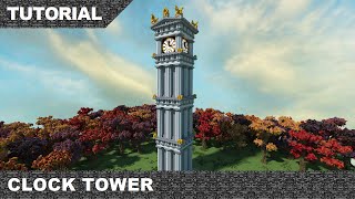 Minecraft Clock Tower Tutorial amp Download [upl. by Harad]