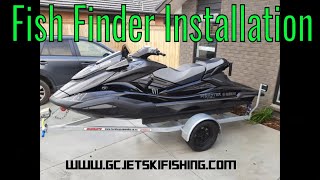 Installing a Fish Finder on a Yamaha Waverunner fishing jet ski [upl. by Brenan651]