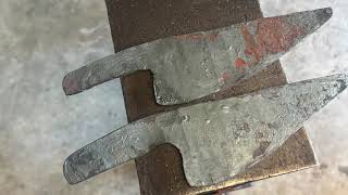 Forging 2 Damascus chefs knives SD 480p [upl. by Iris]