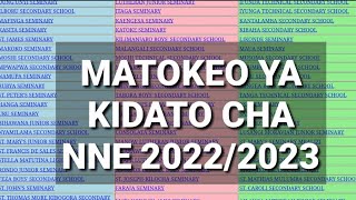 MATOKEO YA KIDATO CHA NNE 20222023 FORM FOUR NECTA RESULTS 2022 [upl. by Hairahcez]