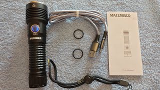 Mateminco A1s SFT40 2200lm Flashlight  Unboxing amp Outdoor Test [upl. by Esinek]