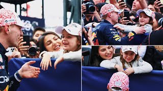 Max Verstappen celebrates victory with P and Kelly Piquet  Podium Behind the scenes JapaneseGP [upl. by Sikleb]