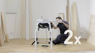 Hoe monteer je de tafelverbreding op de tafelzaag CS 50  Festool Quick Guide [upl. by Mendoza]