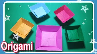 Como fazer uma linda caixinha de papel  Origami [upl. by Kipp]