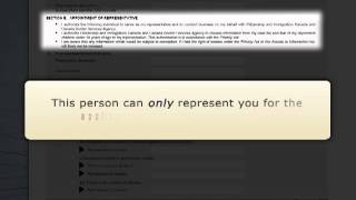 Use of a Representative Form IMM 5476 [upl. by Theola635]