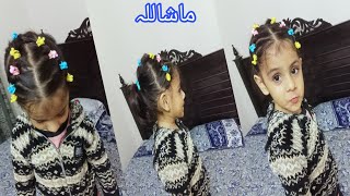 baby girl hairstyle with short hairhsir style girl simple and easy for babyhadi with mama [upl. by Hanley]