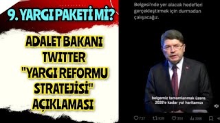 ADALET BAKANI YILMAZ TUNÇ YARGI REFORMU STRATEJİ BELGESİ AÇIKLAMASI 20242028 9 YARGI PAKETİ DEĞİL [upl. by Lugar]